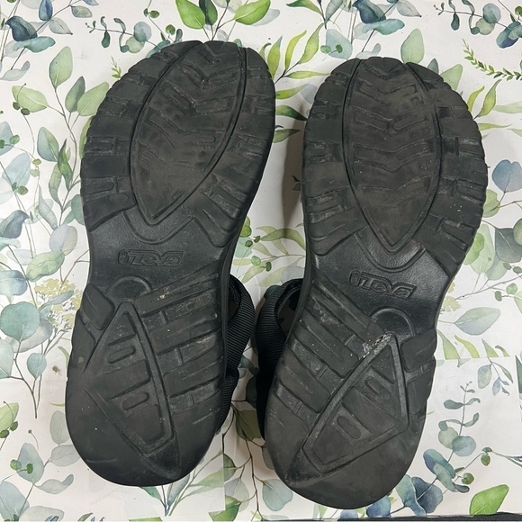 Teva Black Hurricane 4 Sport Sandals 12 - Picture 6 of 7